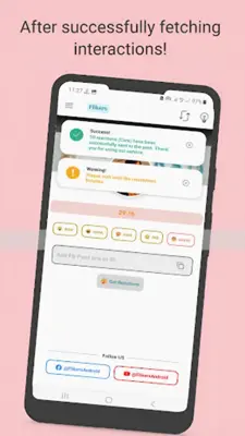 Flikers - Get FB reactions android App screenshot 0